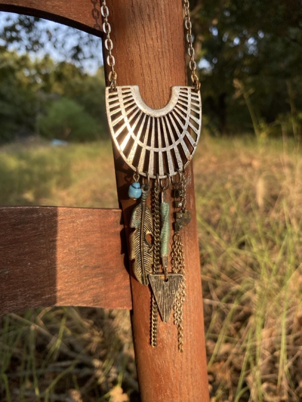 American Eagle Outfitters Boho Multi-Charm Necklace